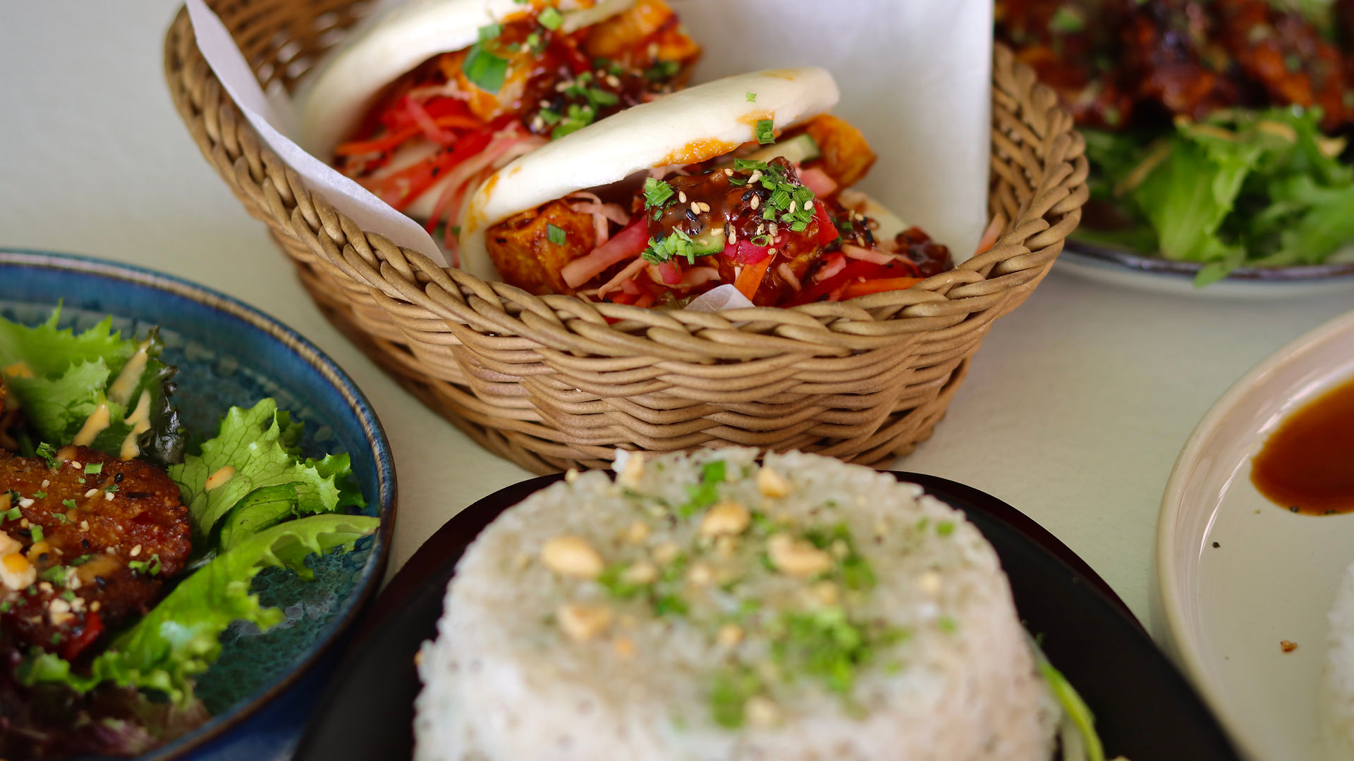 Korean Dumpling Salad